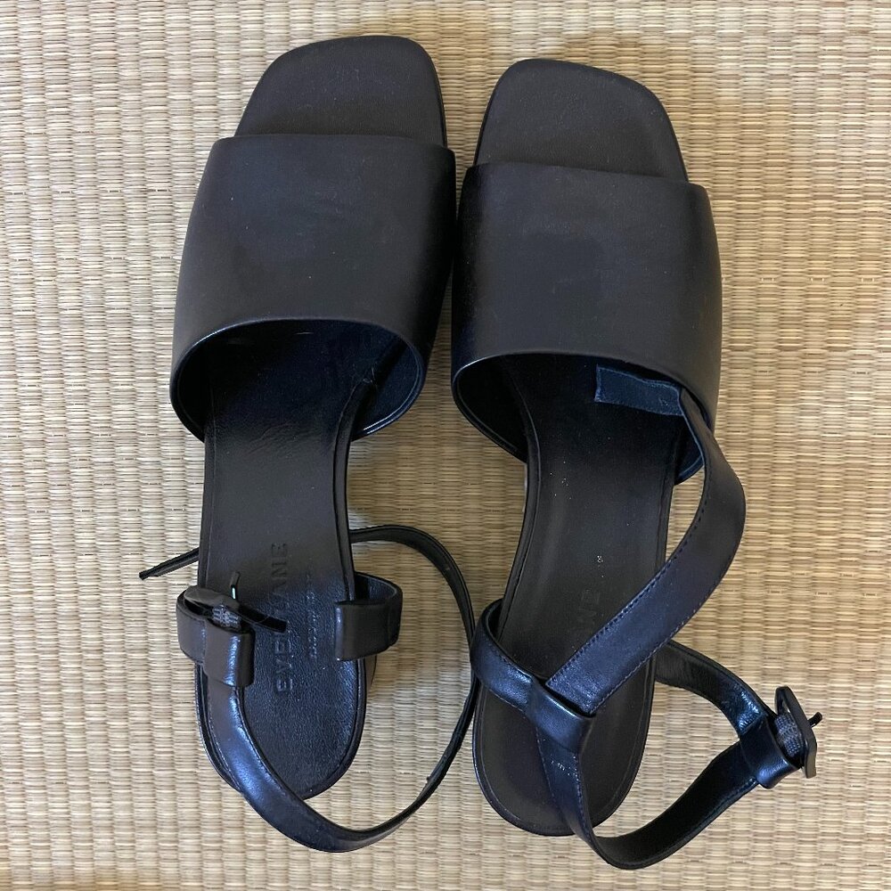 New Everlane Block Heel Sandal in Black Size 7